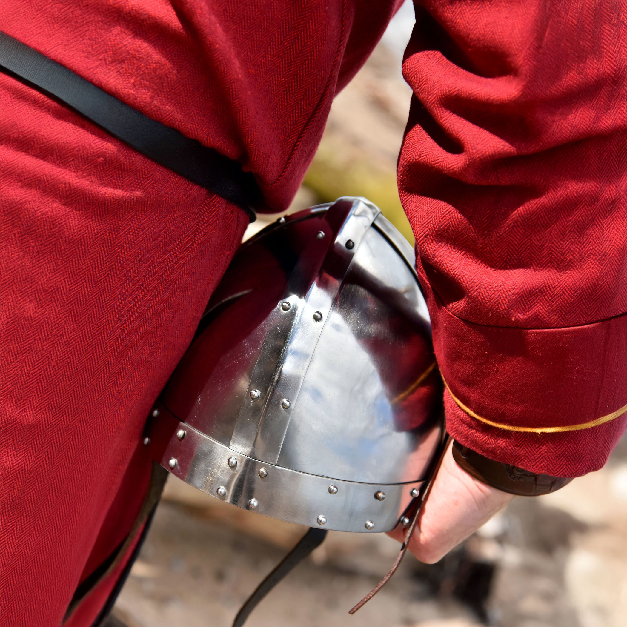Normannischer Spangenhelm, 2 mm Stahl