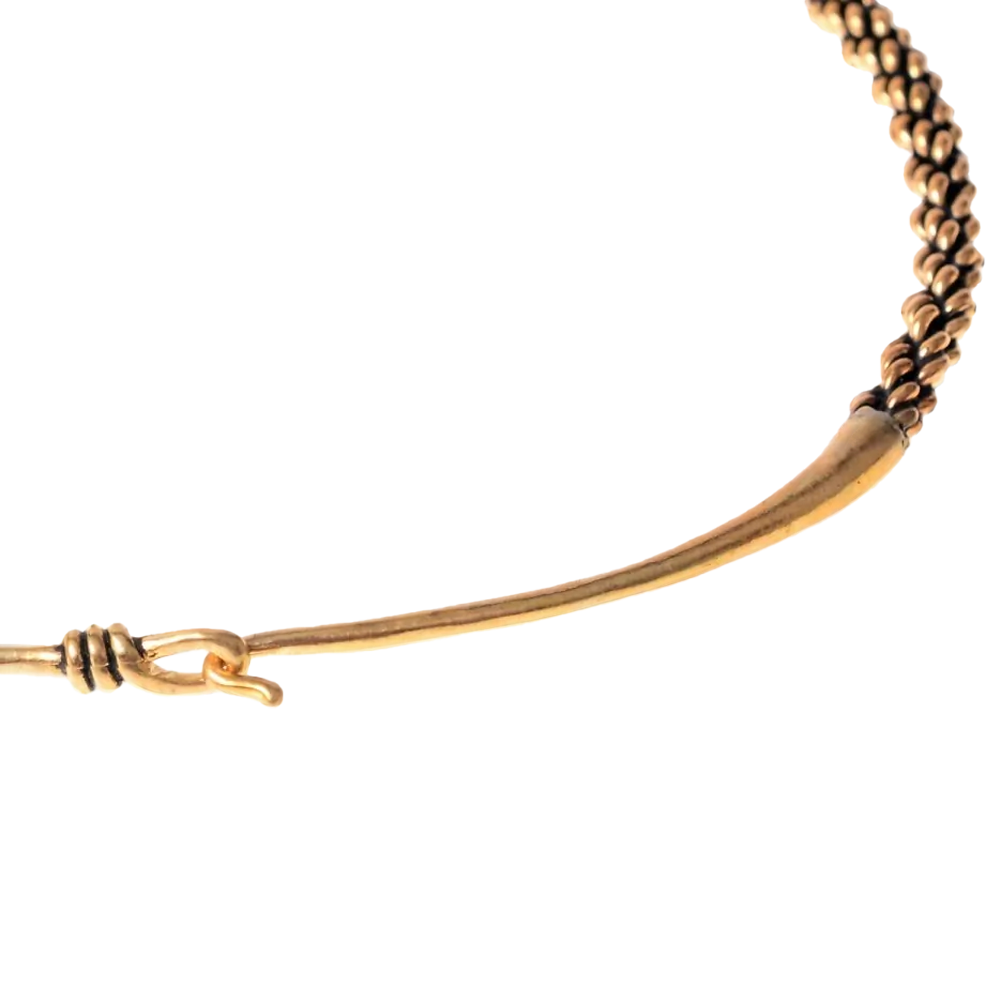 Wikinger-Torque, Halsring, nach historischen Originalen für den Huscarl, Bronze Wikinger-Torque, Halsring, nach historischen Originalen für den Huscarl, Bronze