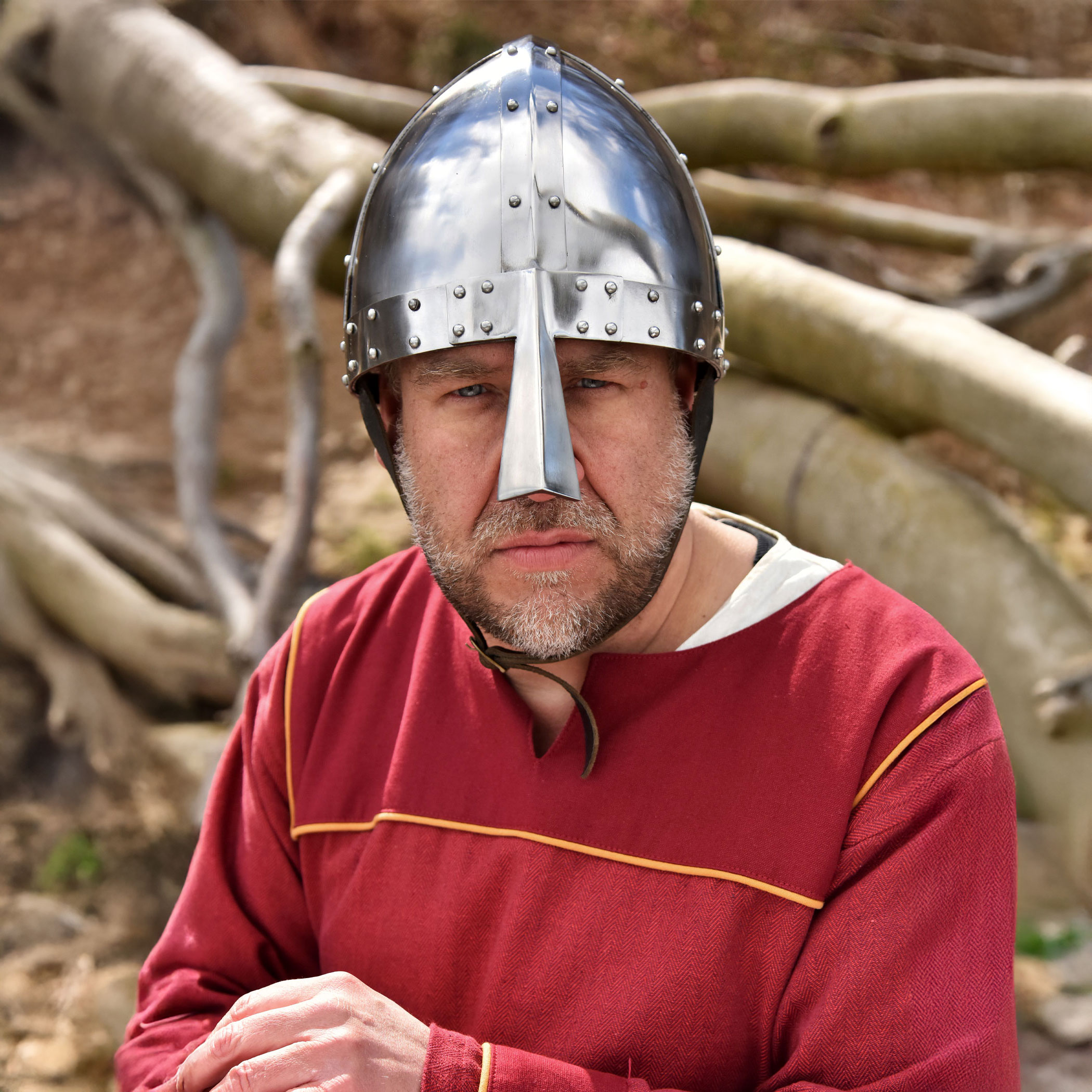 Normannischer Spangenhelm, 2 mm Stahl