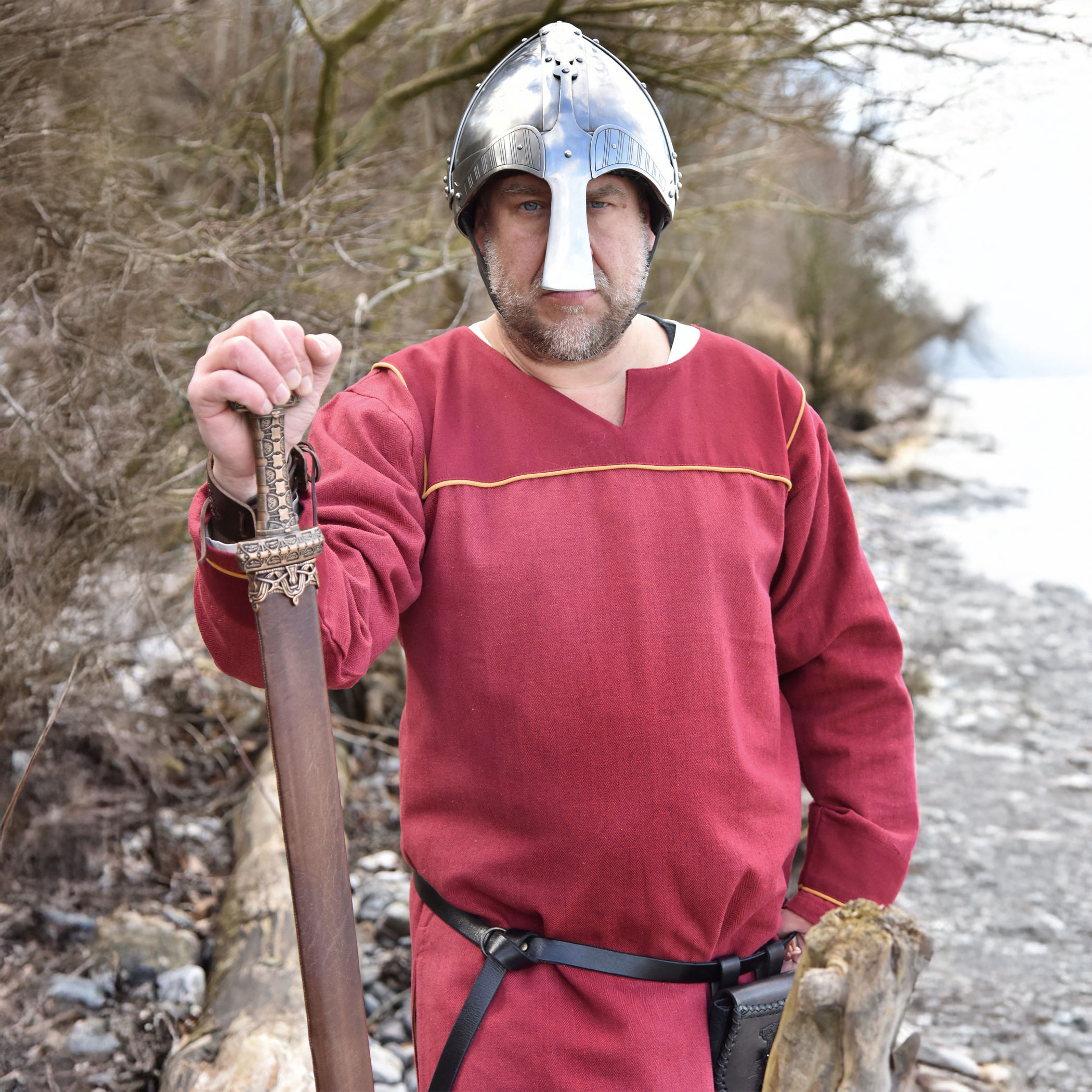 Wikinger Spangenhelm, 2 mm Stahl