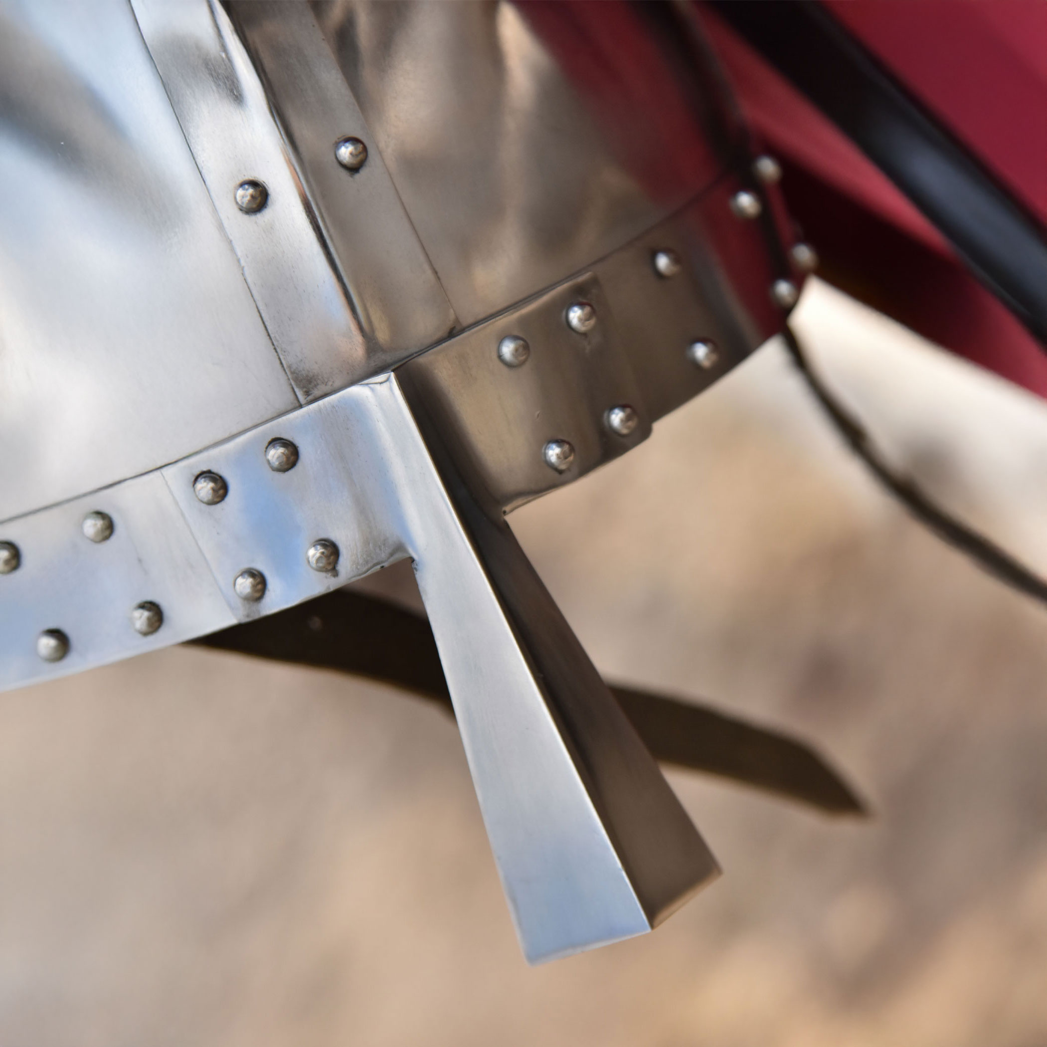Normannischer Spangenhelm, 2 mm Stahl