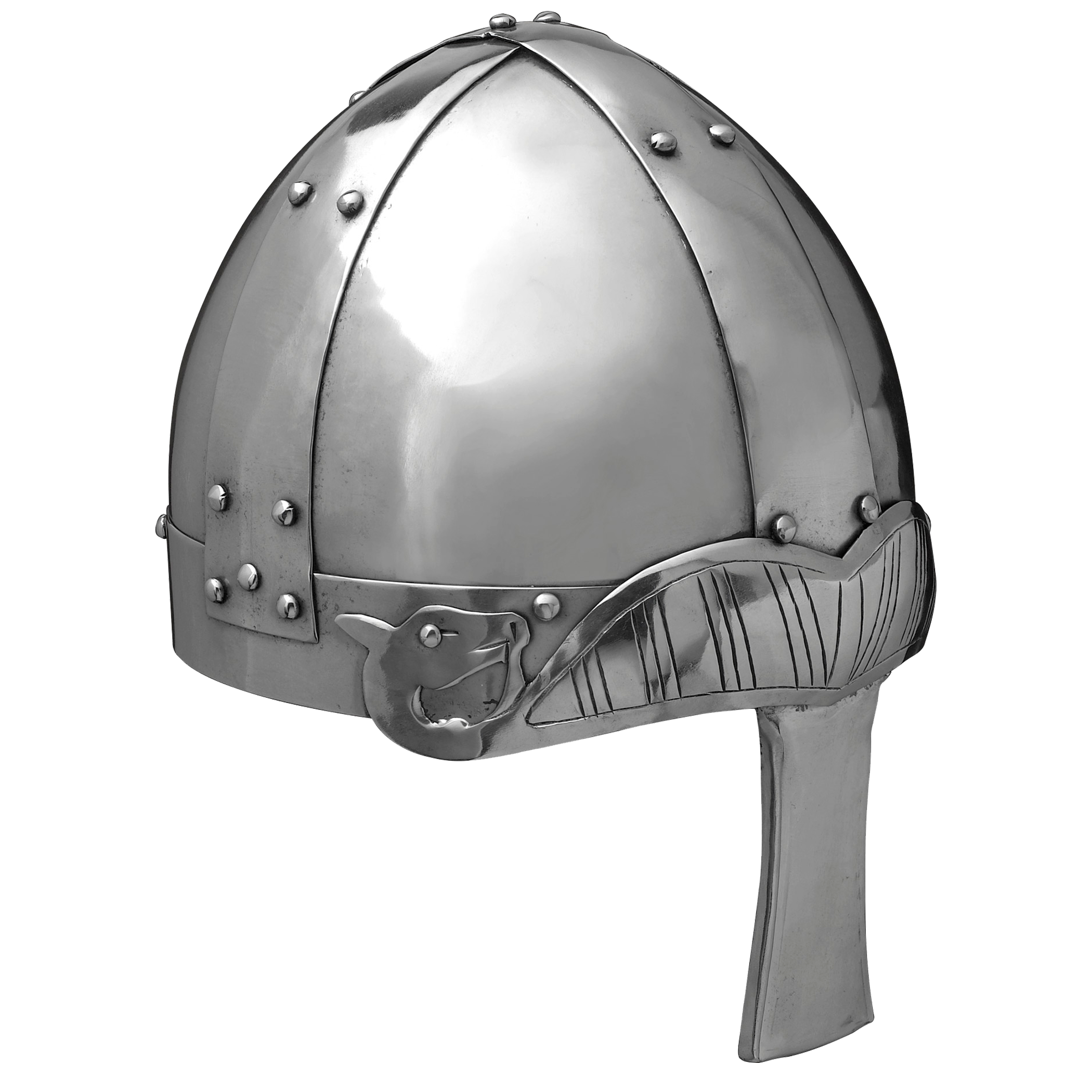 Spangenhelm mit Nasal, 2 mm Stahl