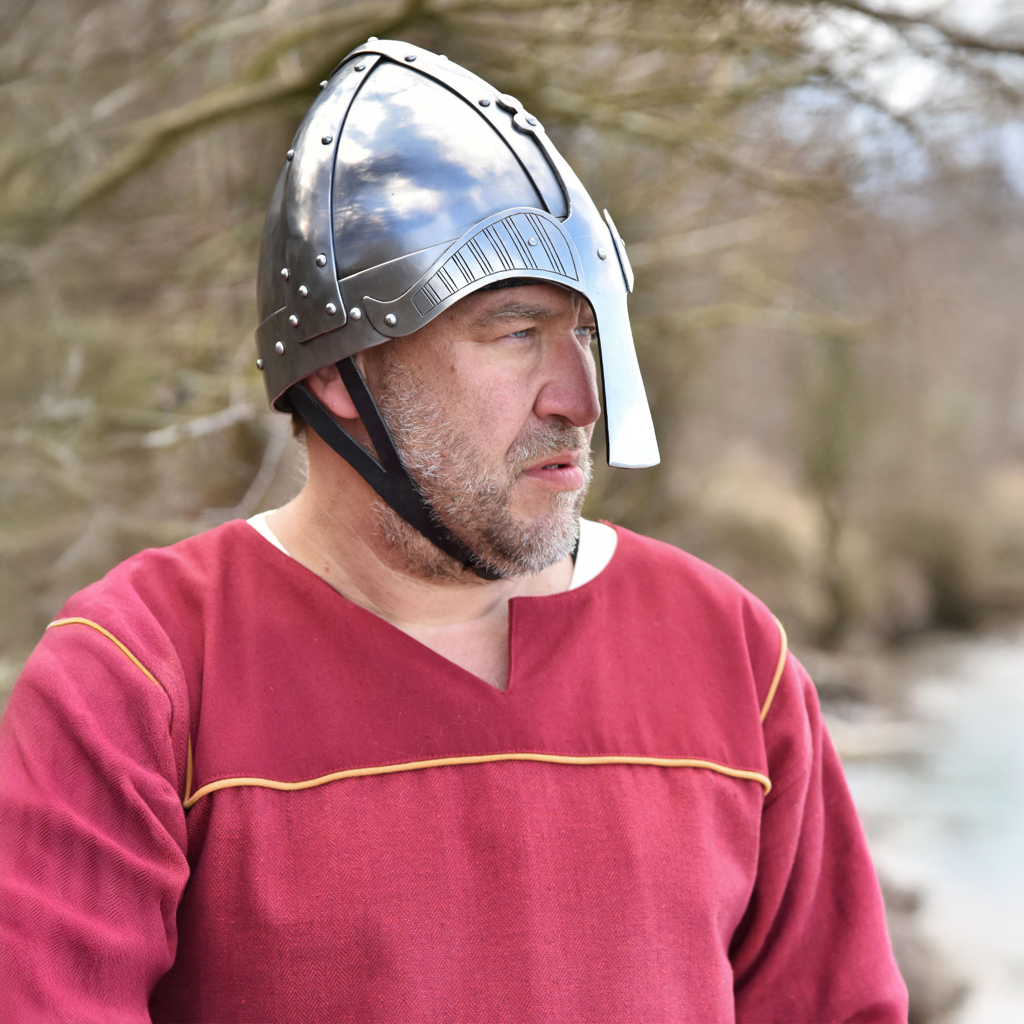 Wikinger Spangenhelm, 2 mm Stahl