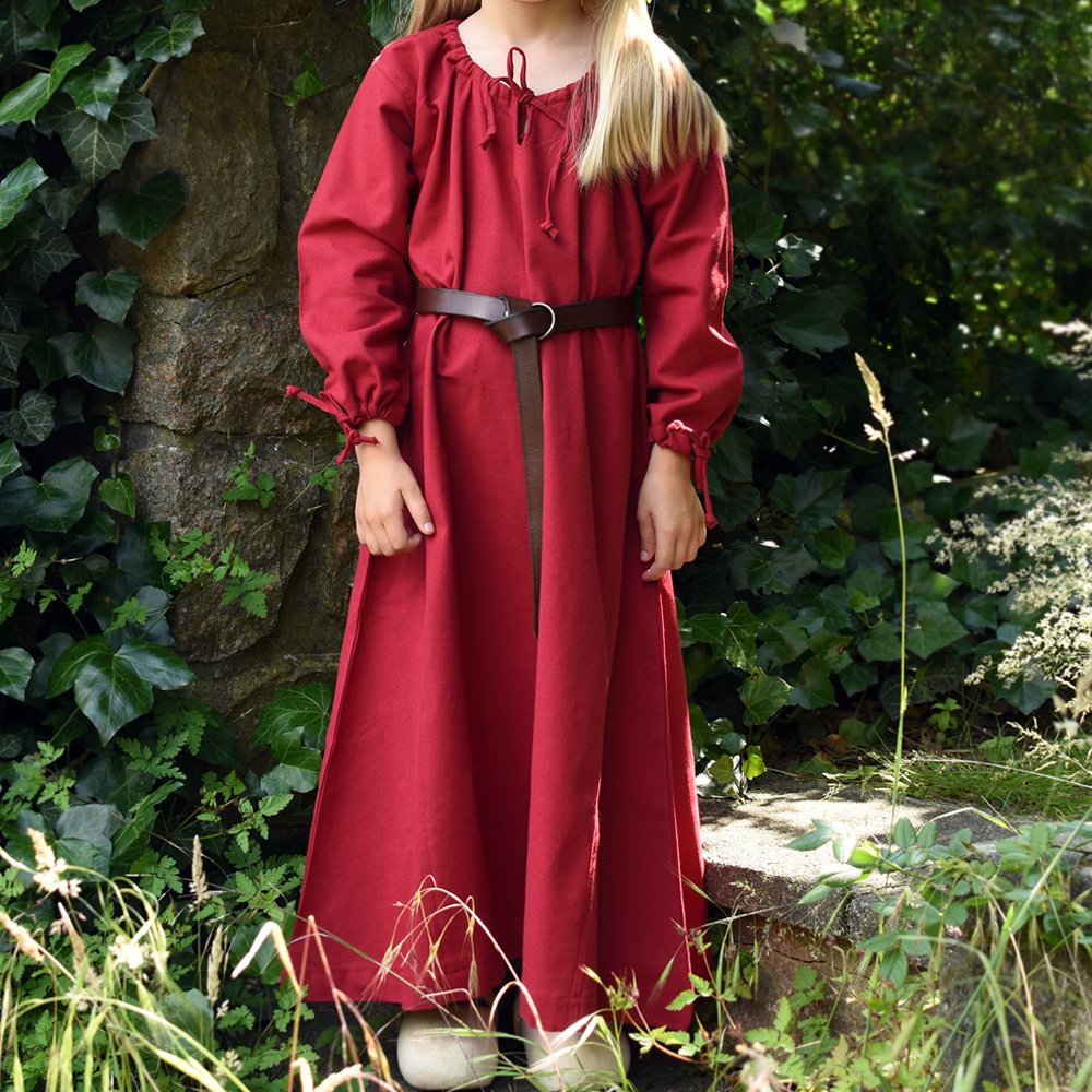 Kinder Mittelalterkleid Ana, rot in 164 Kinder Mittelalterkleid Ana, rot in 164