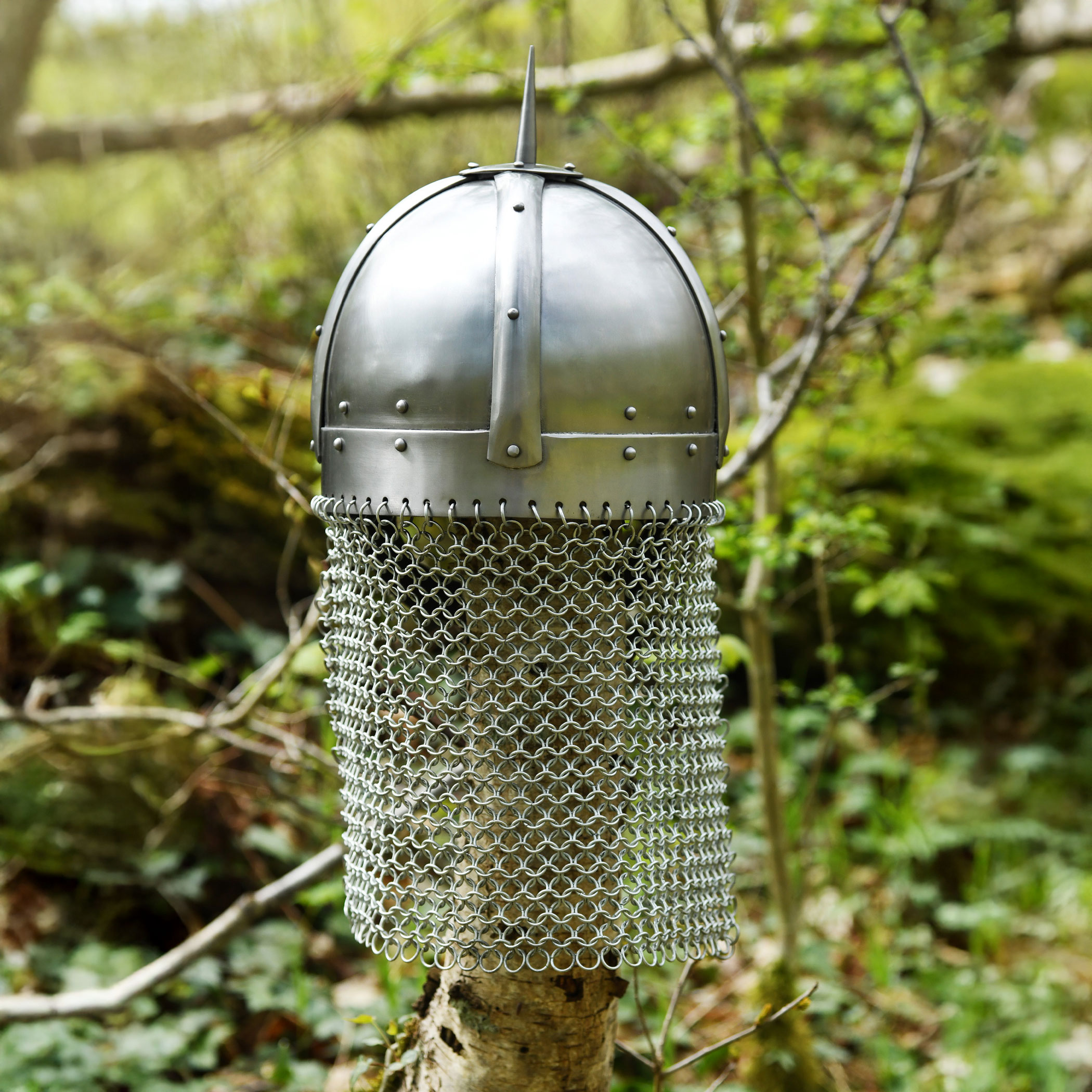 Wikinger-Brillenhelm Gjermundbu-Stil, 2 mm Stahl