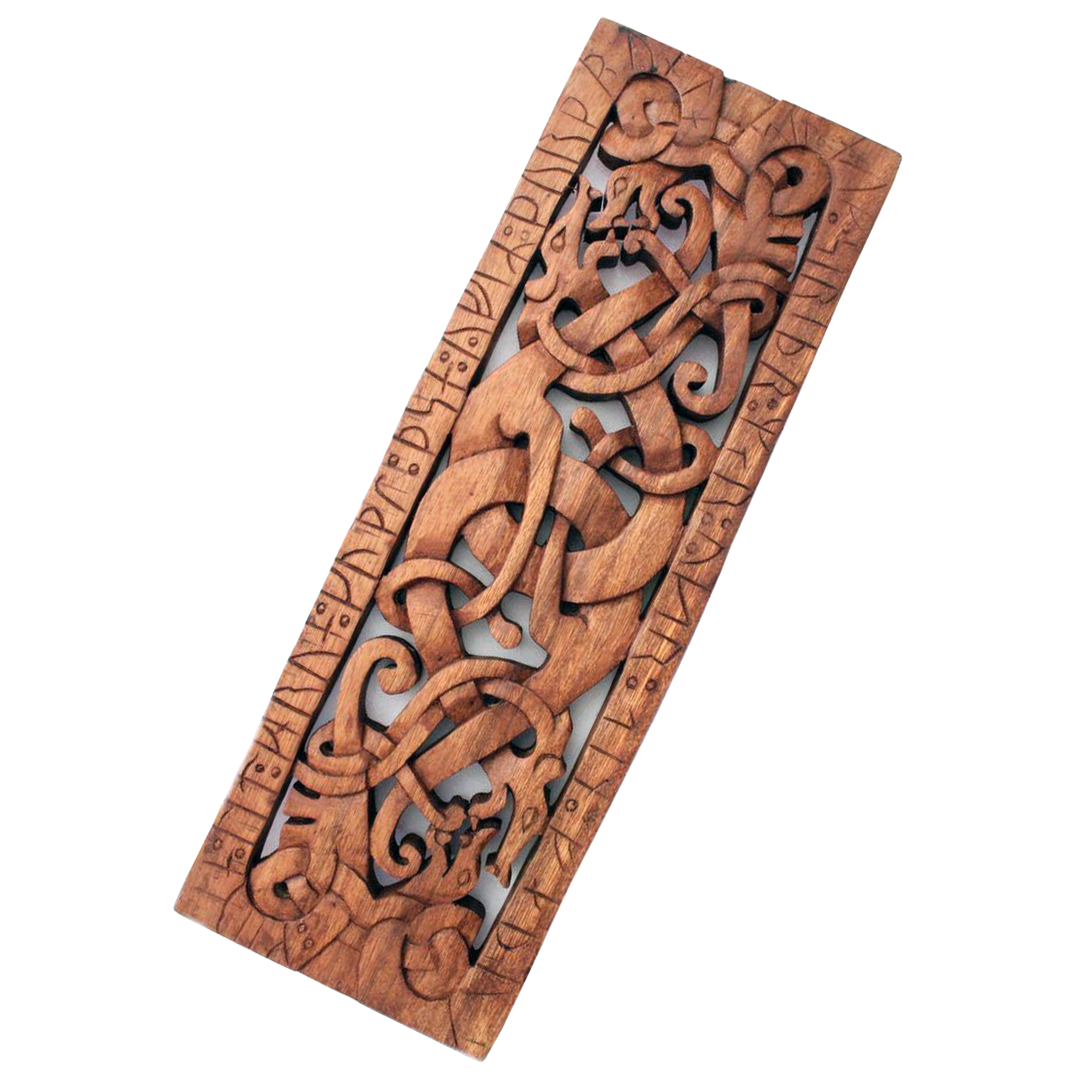 Wandschmuck: Wikinger Drachen mit Runen