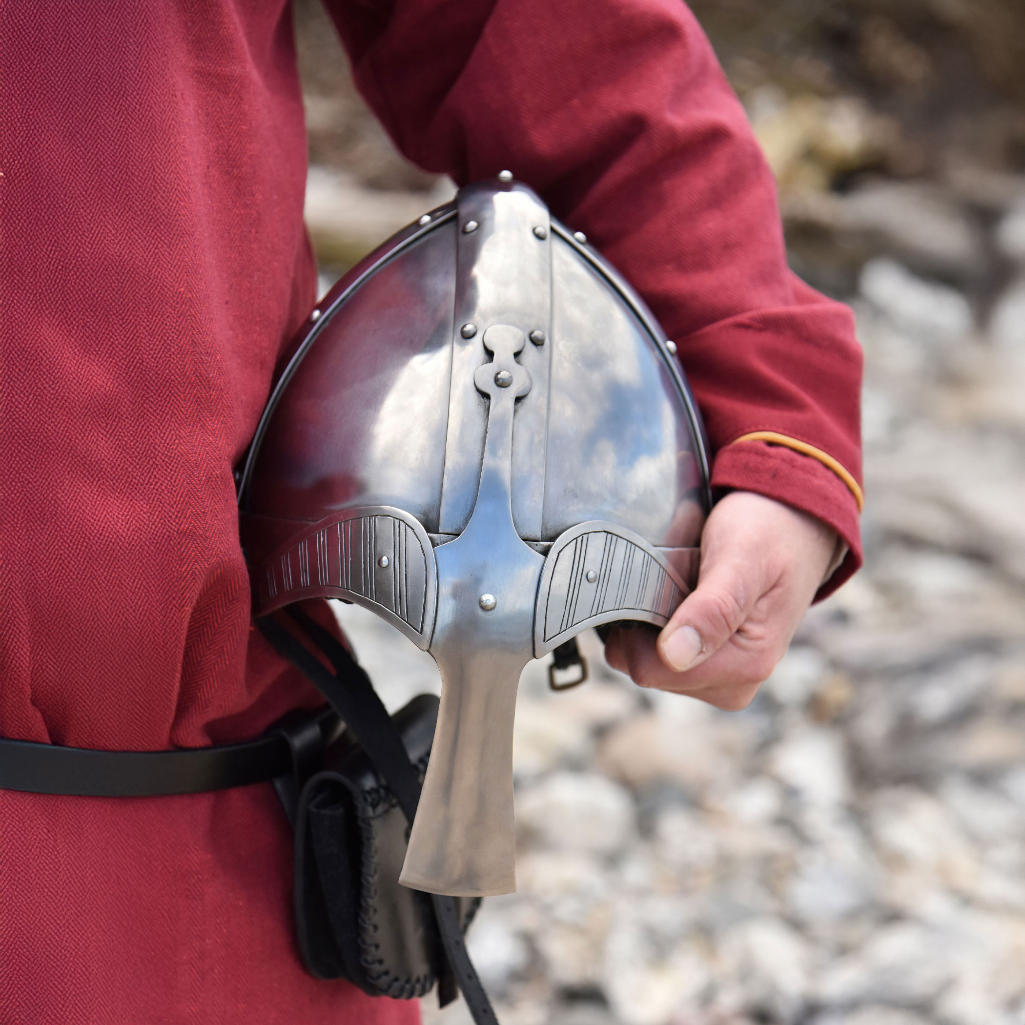 Wikinger Spangenhelm, 2 mm Stahl