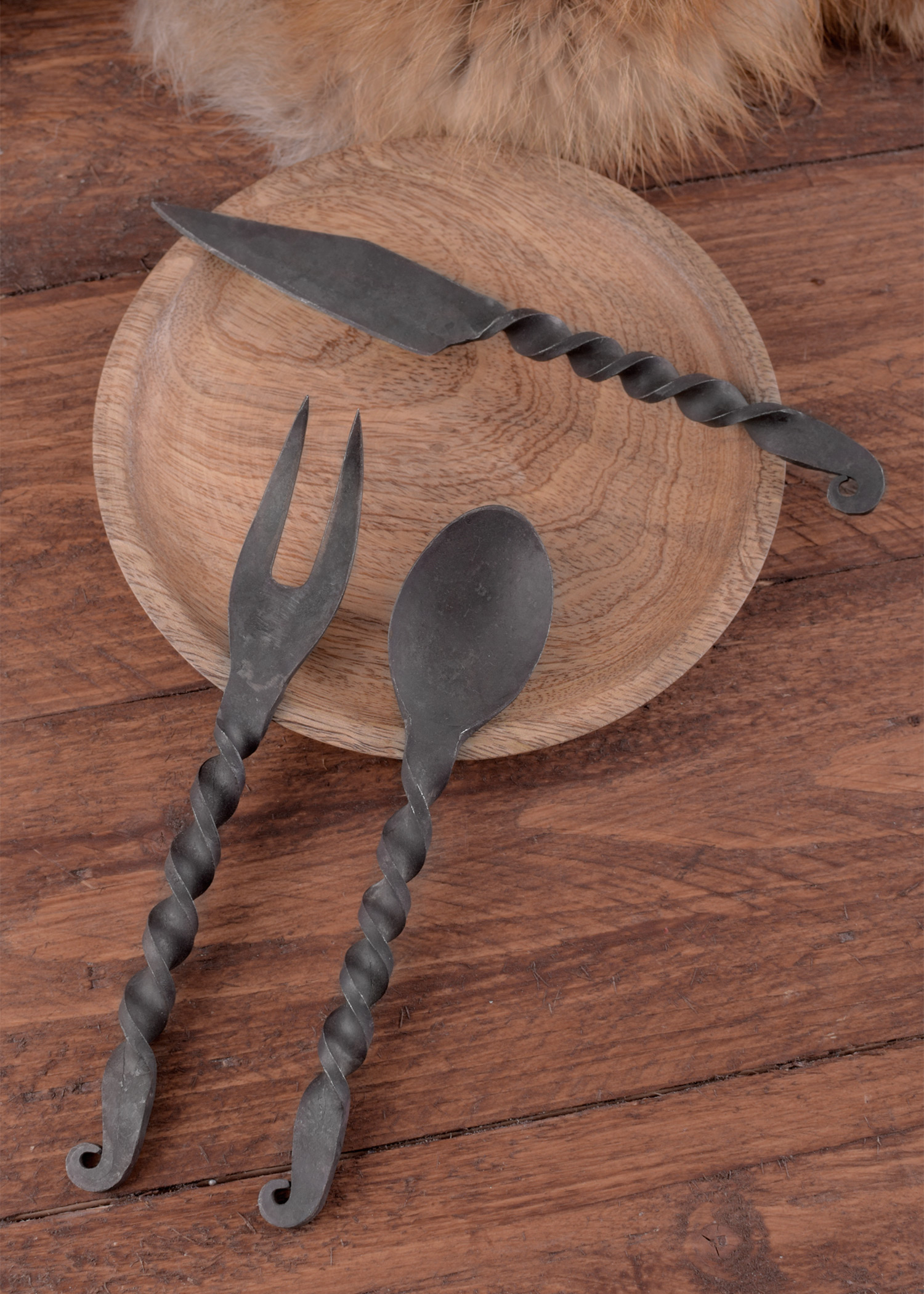 Essbesteck 3-teilig Messer, Gabel, Löffel