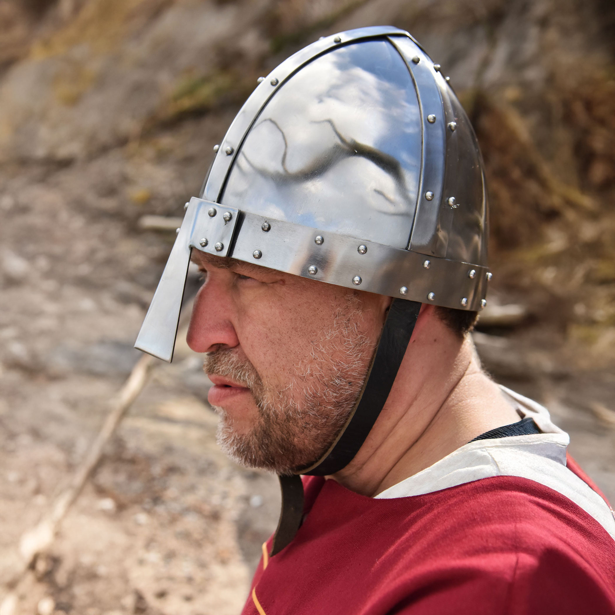 Normannischer Spangenhelm, 2 mm Stahl