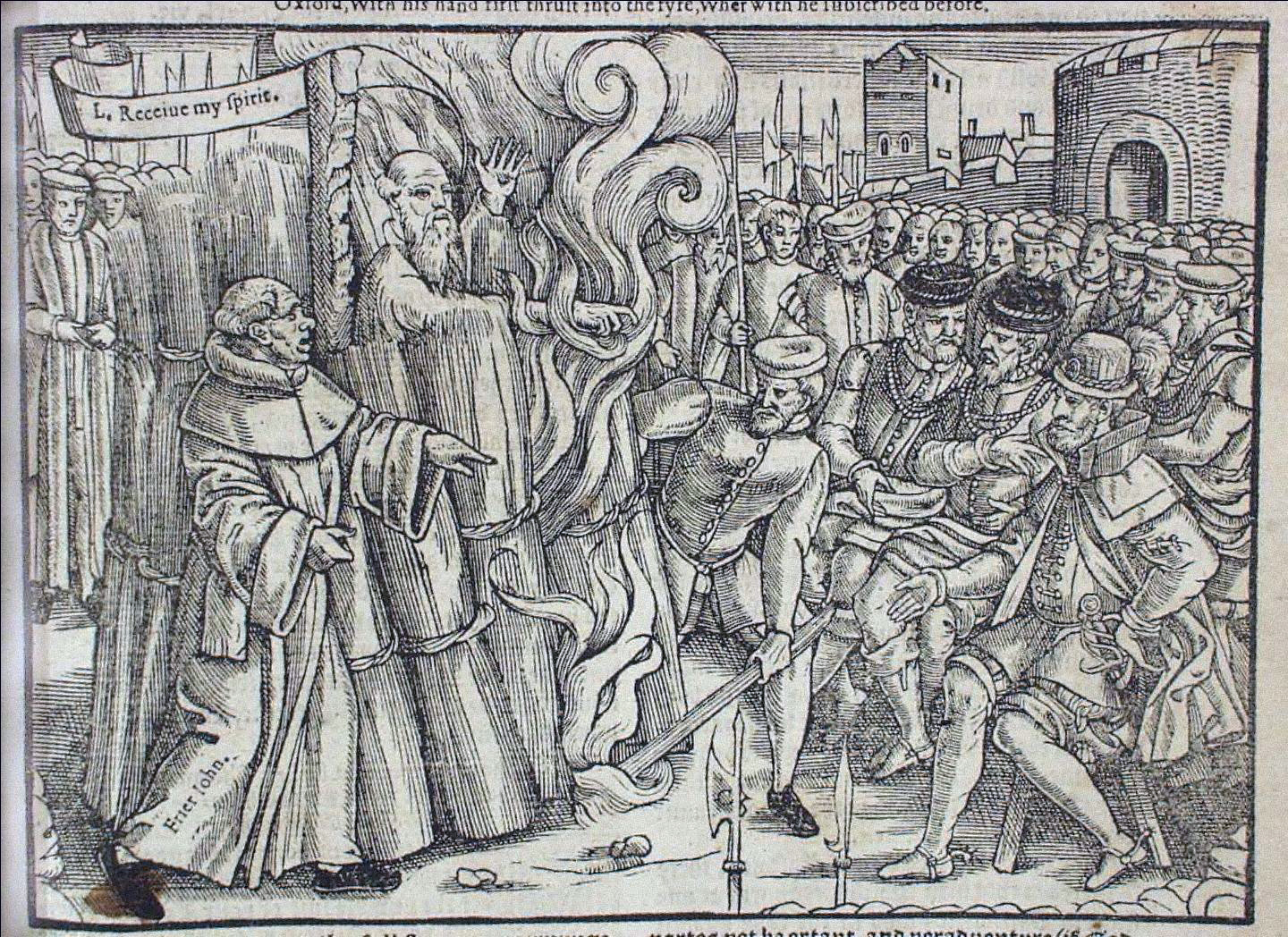 1556: In Oxford wird der Erzbischof von Canterbury, Thomas Cranmer, im Zuge der Rekatholisierung Englands durch Maria I. wegen Hochverrats und Häresie auf dem Scheiterhaufen verbrannt.