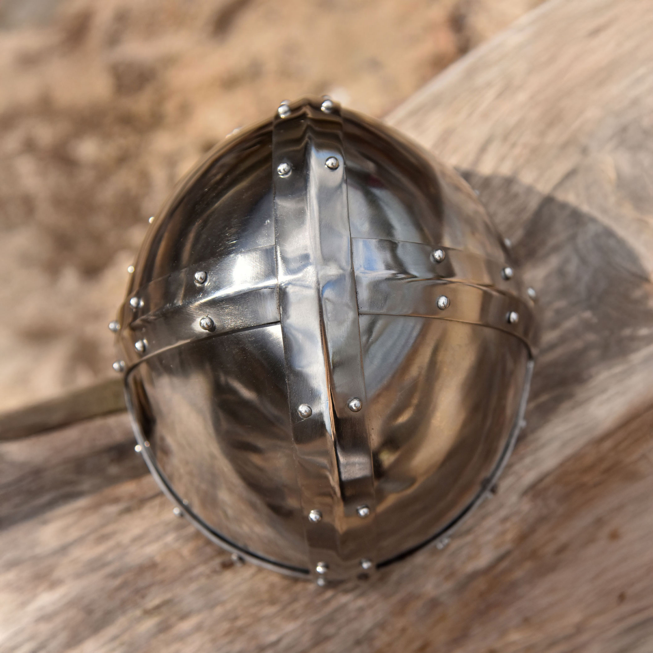Normannischer Spangenhelm, 2 mm Stahl
