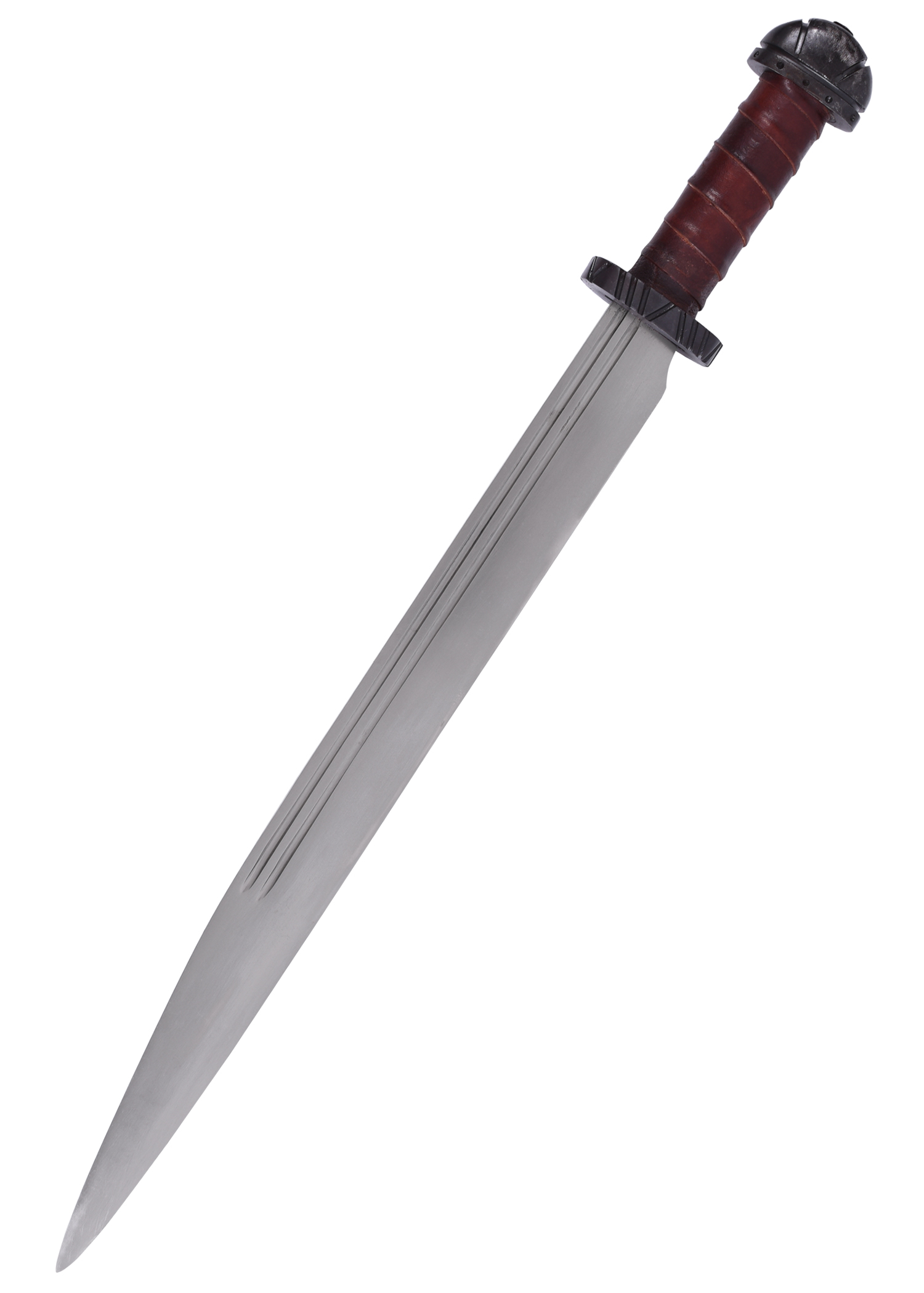 Wikinger-Langsax mit Ledergriff