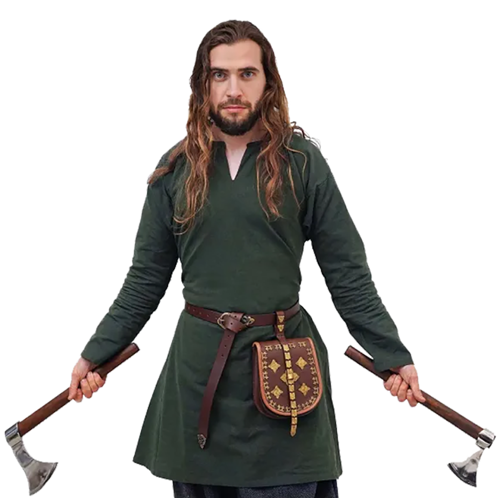 L- Bjorn Wikinger Tunika, 100% Baumwolle L- Bjorn Wikinger Tunika, 100% Baumwolle