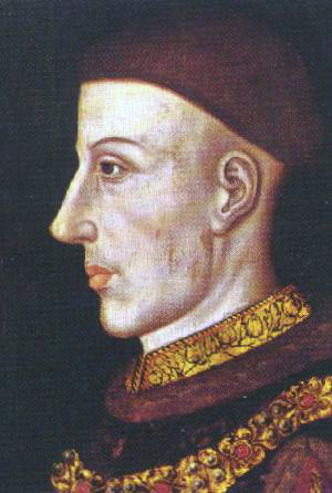1413: Heinrich V. folgt nach dem Tod seines Vaters Heinrich IV. als zweiter König aus dem Haus Lancaster auf den englischen Thron. 1413: Heinrich V. folgt nach dem Tod seines Vaters Heinrich IV. als zweiter König aus dem Haus Lancaster auf den englischen Thron.