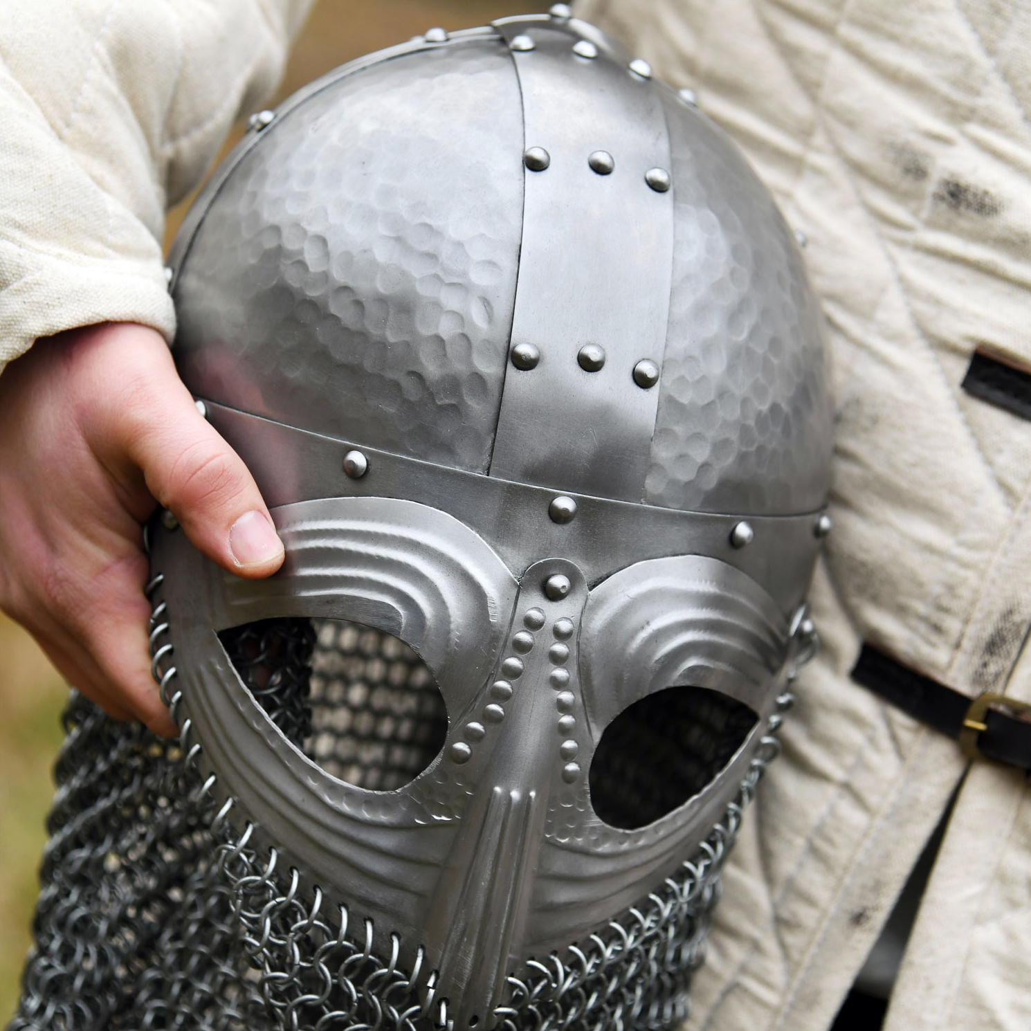 endelhelm mit Kettenbrünne, 1,2 mm Stahl