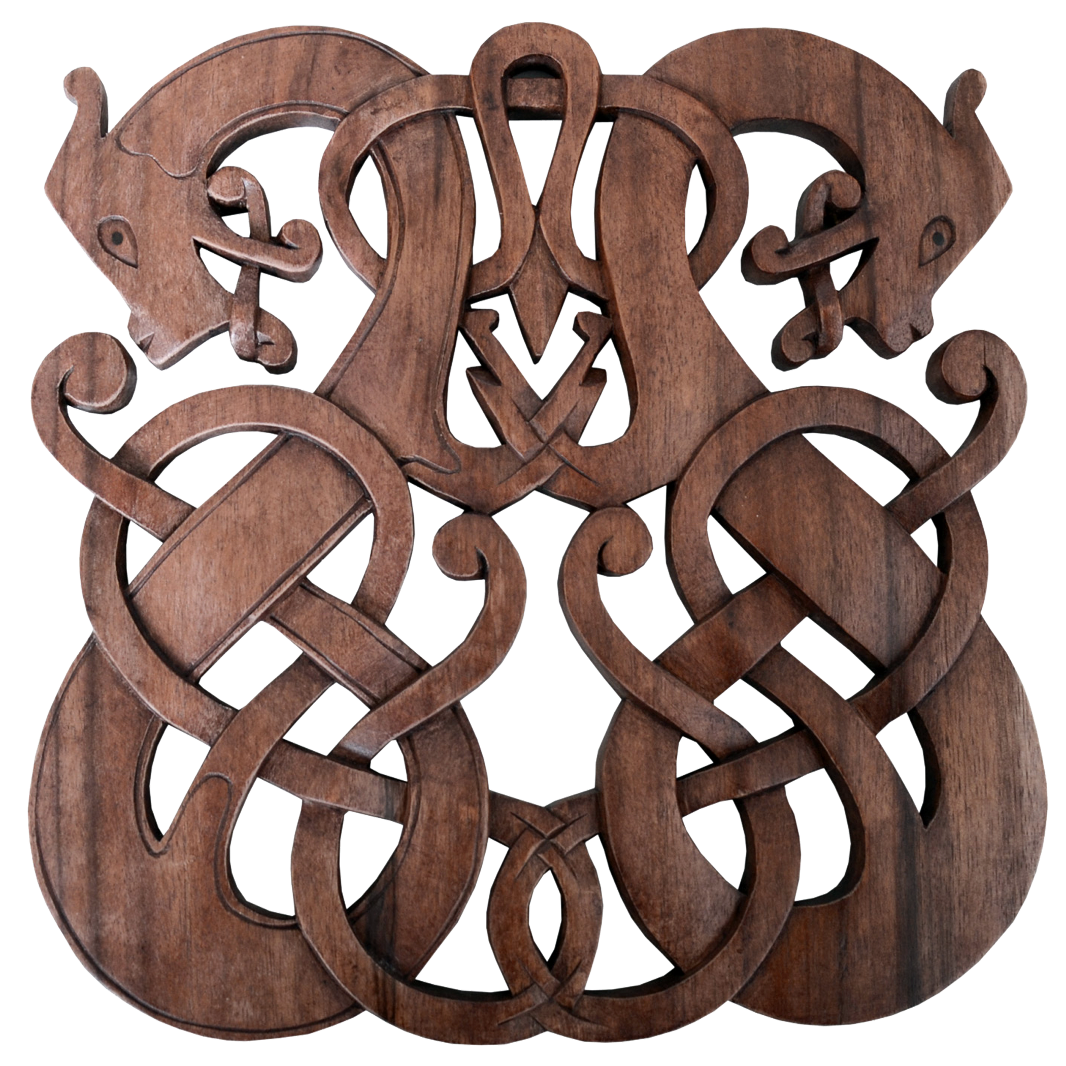 Wandschmuck: 2 Wikinger-Drachen