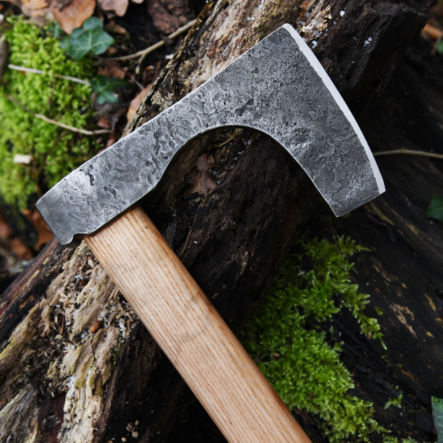 Wikinger-Axt aus Stahl, handgeschmiedet, Typ C