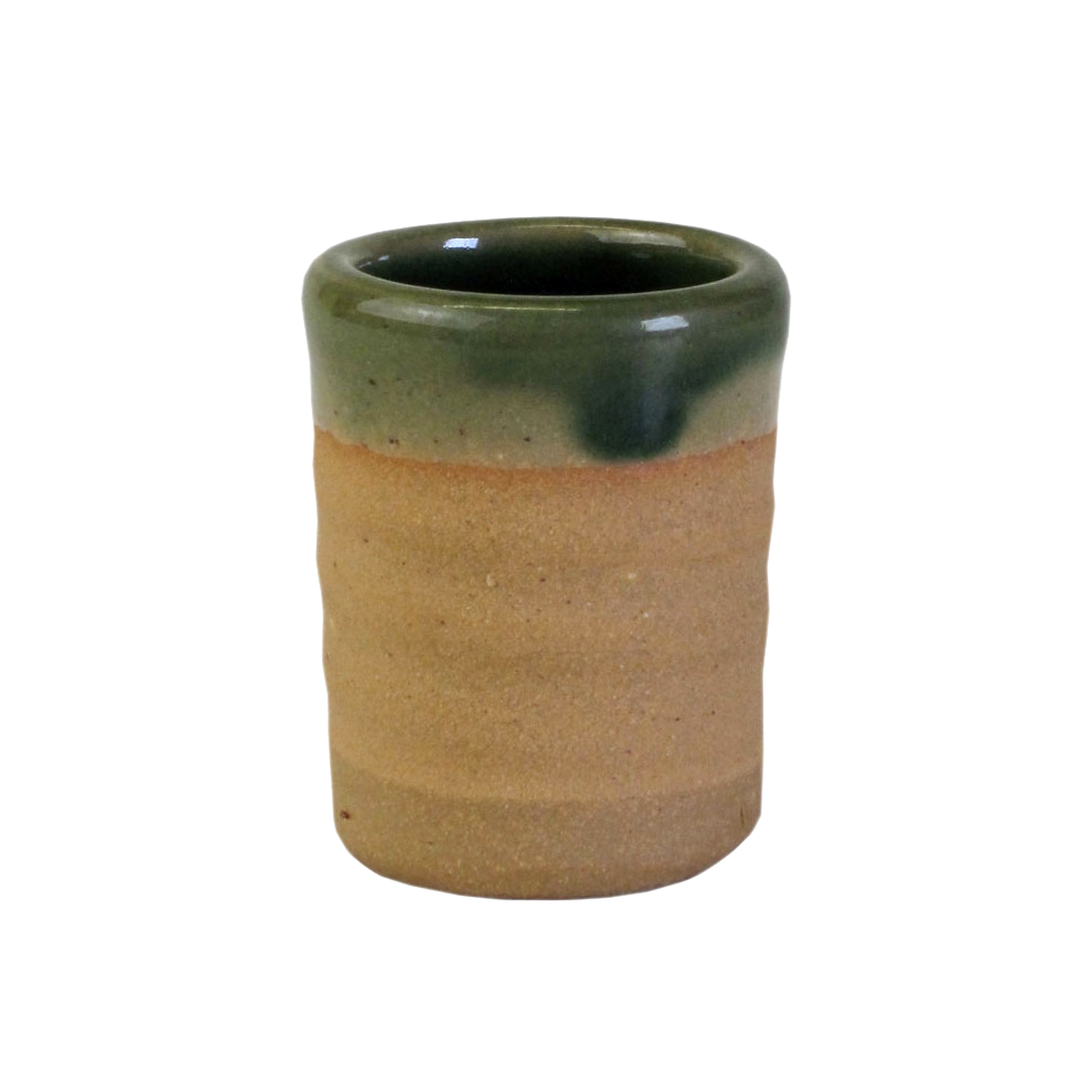 Historischer Schnapsbecher aus Ton 2 cl