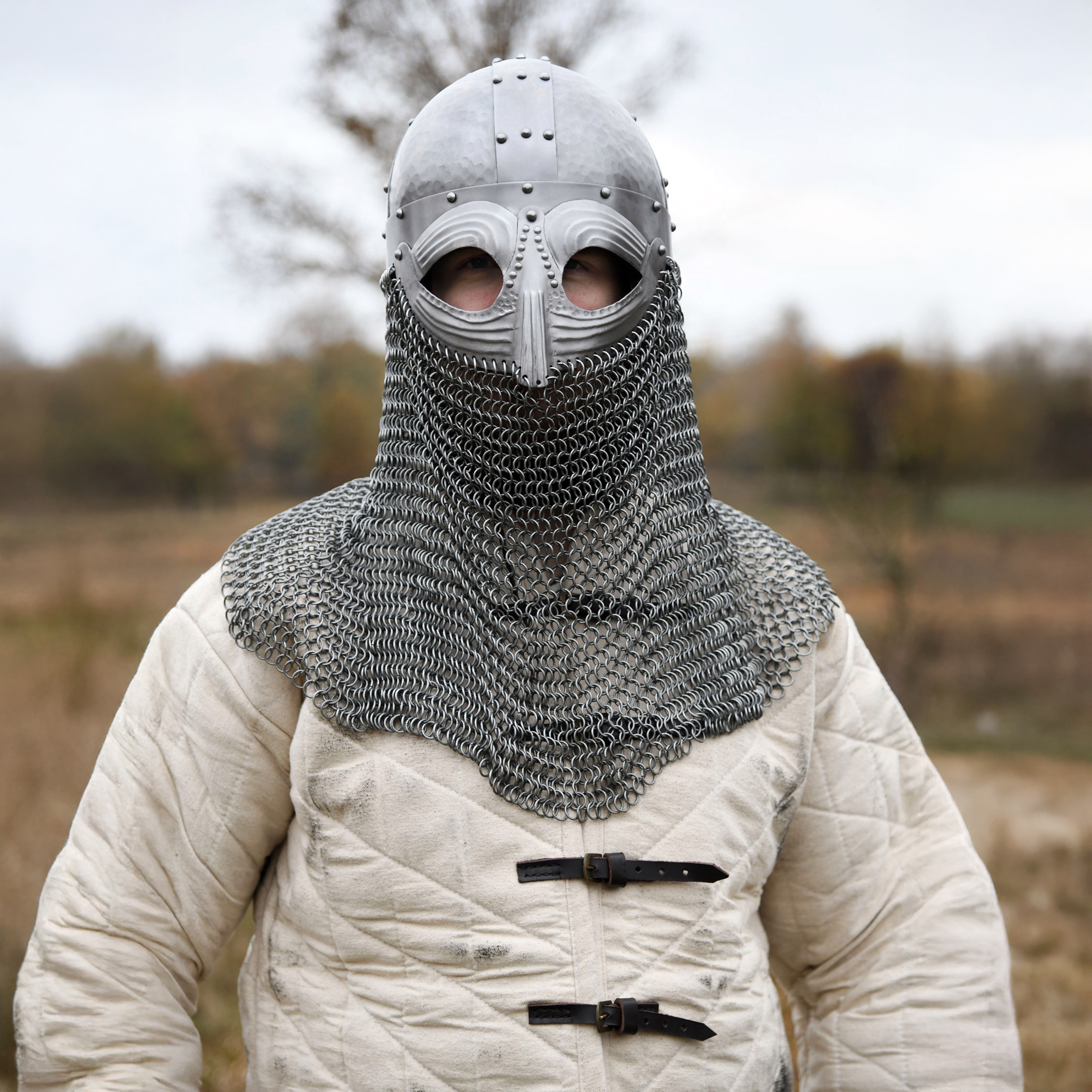 endelhelm mit Kettenbrünne, 1,2 mm Stahl