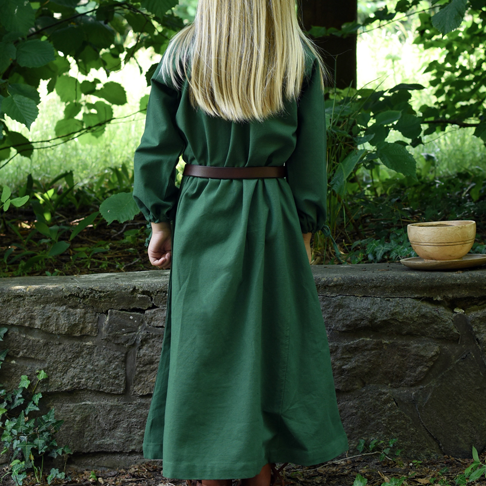 Kinder Mittelalterkleid Ana, grün in 164