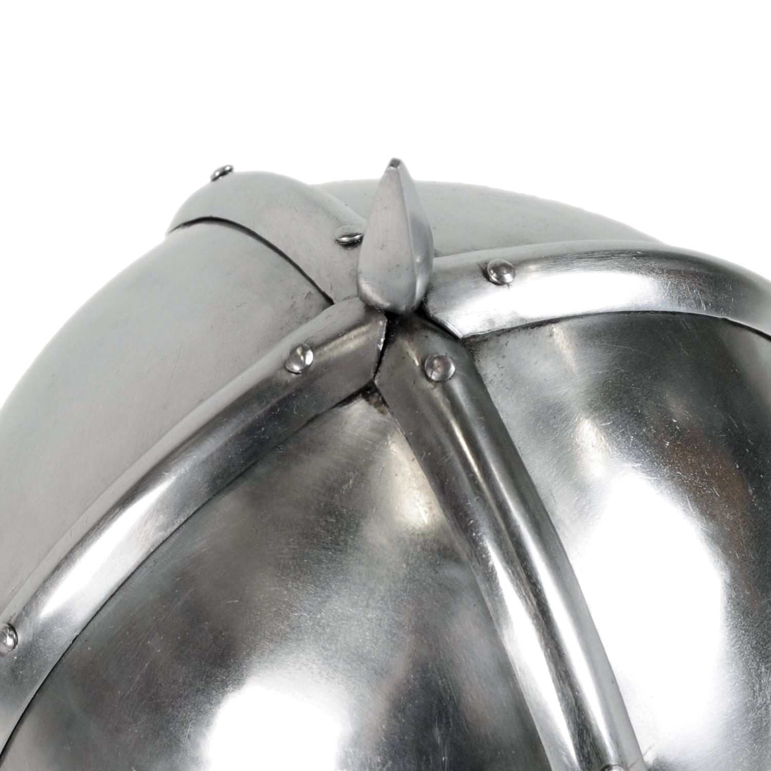 Gjermundbu-Helm, Wikinger Brillenhelm mit Kettenbrünne, 2 mm Stahl