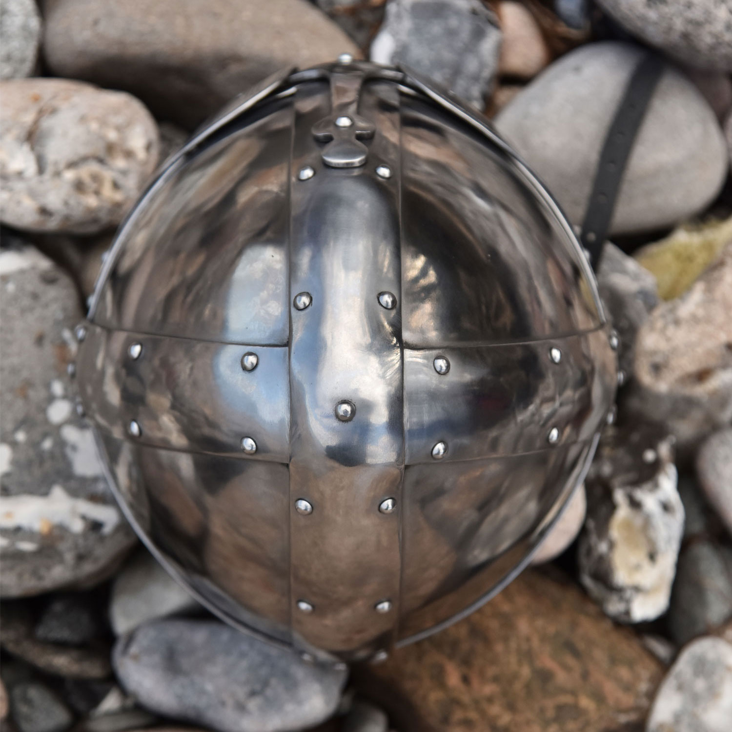 Wikinger Spangenhelm, 2 mm Stahl
