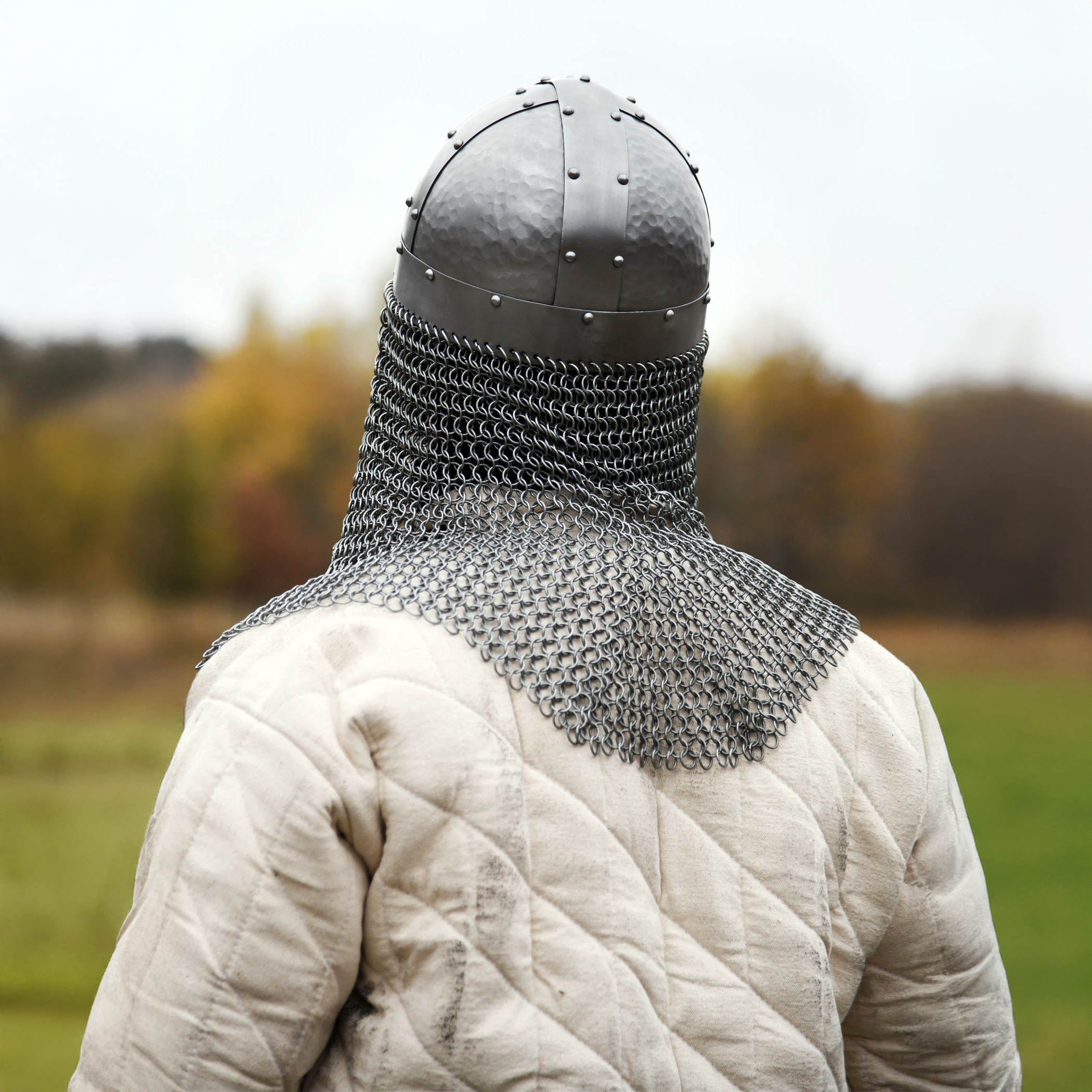 endelhelm mit Kettenbrünne, 1,2 mm Stahl