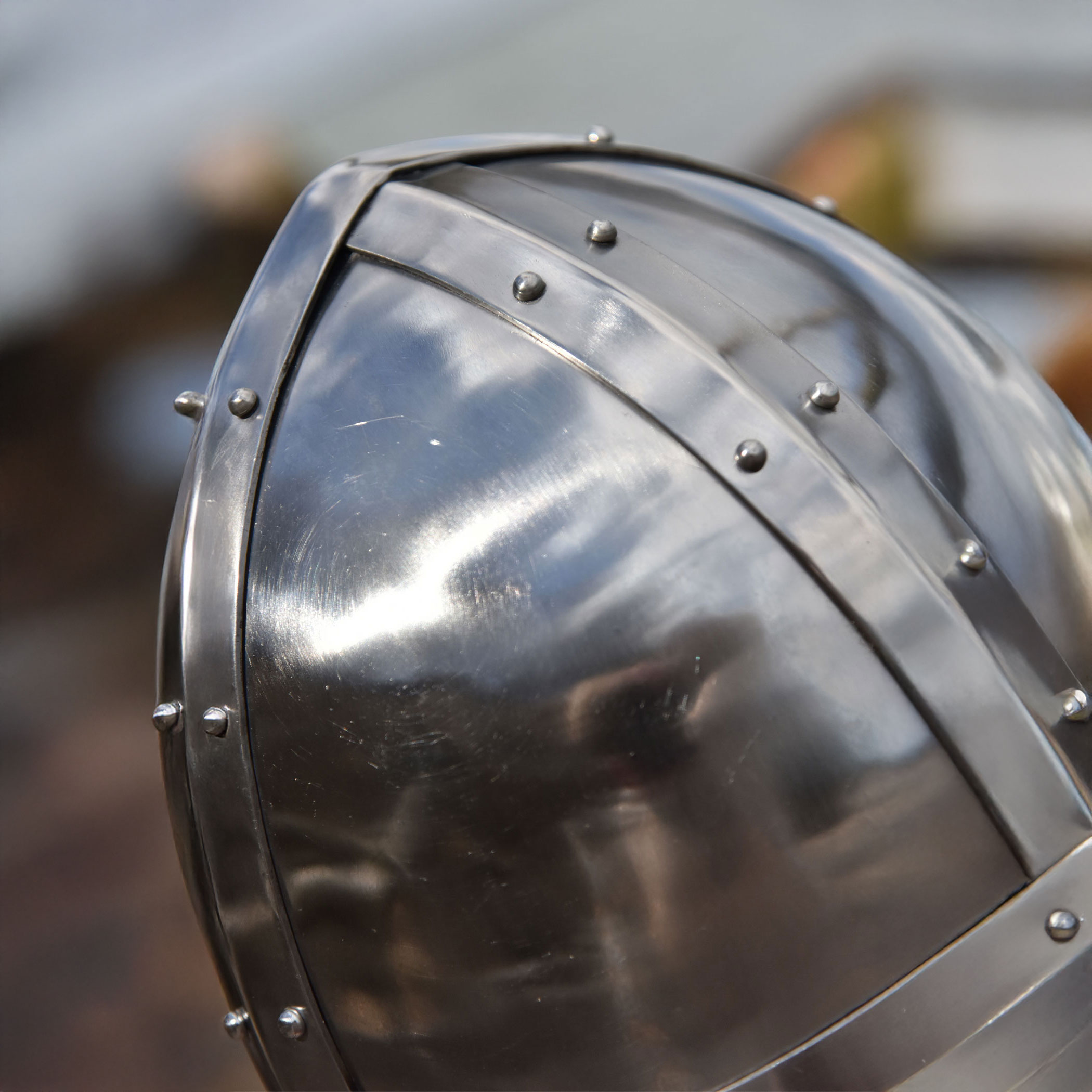 Normannischer Spangenhelm, 2 mm Stahl